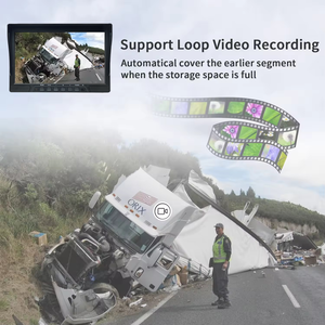 7 "HD màn hình sao lưu máy ảnh DVR màn hình phổ xe đảo ngược Kit với 1080P AHD máy ảnh ip69 không thấm nước - Product Image 2