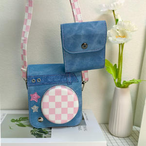 Étui de protection pour appareil photo instantané Fujifilm <span class=keywords><strong>Instax</strong></span> <span class=keywords><strong>Mini</strong></span> 41, sac en cuir PU - Product Image 6