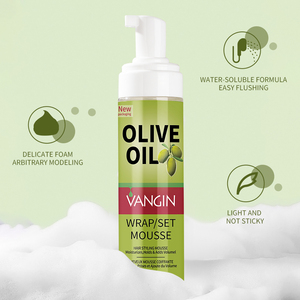 <span class=keywords><strong>Mousse</strong></span> Coiffante 200 ml à Fixation Forte, Crème Biologique Longue Durée Parfum Personnalisé pour Perruque Bouclée Tressage Marque Privée - Product Image 3