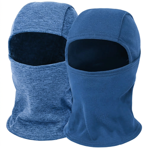 Balaclava unisexe, masque intégral gris et noir, pour l'extérieur, hiver, chaud, coupe-vent, 100% polyester, adulte, 56-58 cm - Product Image 3