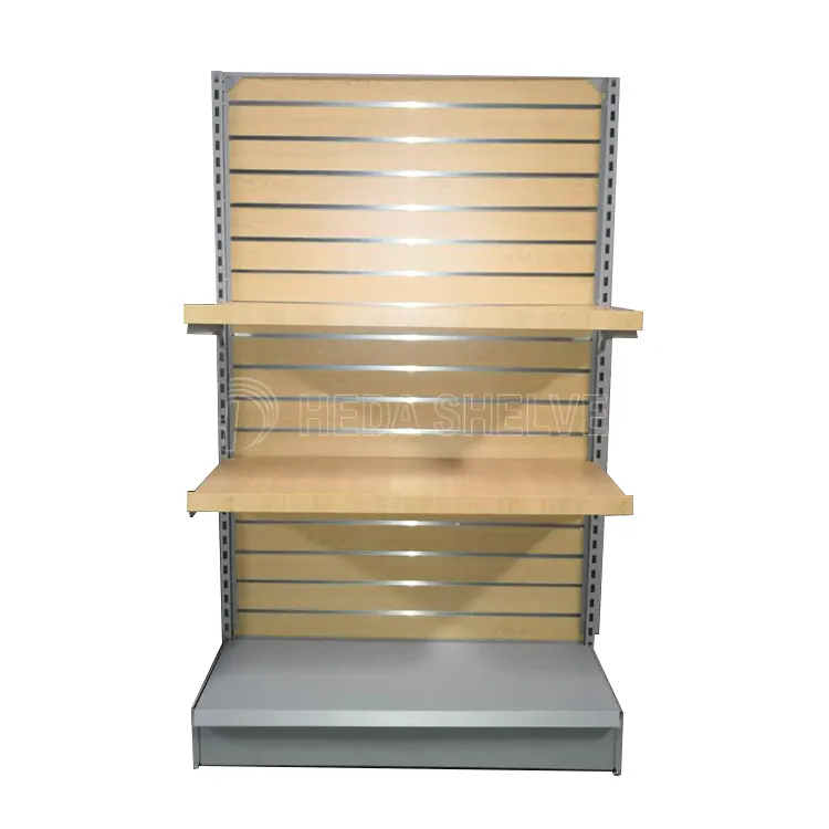 Benutzerdefinierte Einzelhandel Shop Floor holz holz Schuh Display Stand/mdf Slatwall Display Rack/doppelseitigen Slatwall Display