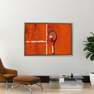 Inspiring Printed Canvas: Unique Artwork for Tennis Enthusiasts,<b>GOLD</b> <b>FRAMED</b> CANVAS - Product Image 3