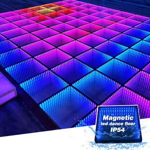Pista de Baile Láser Magnética Portátil con Espejo Infinito 3D, Luz de Escenario para Bodas, DISCO, Baldosas Interactivas para Pista de Baile, Material ABS - Product Image 1