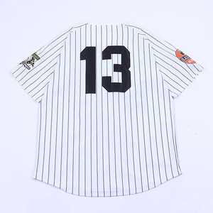 Maglia da <span class=keywords><strong>Baseball</strong></span> Personalizzata TF di Alta Qualità con Design Ricamato e Sublimato, Magliette da <span class=keywords><strong>Baseball</strong></span> a Righe Bianche - Product Image 3