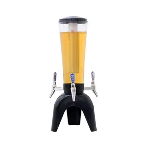 Hot sales 1.5L and 3L bar and pub draft 3 taps drink beer dispenser tower