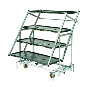Chariot de transport pliable robuste à quatre roues en maille d'acier pour le rangement des fleurs, chariot de déménagement de meubles OEM danois <span class=keywords><strong>Zenda</strong></span>, garantie 1 an - Product Image 1