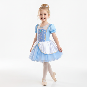 ชุดบัลเลต์เจ้าหญิงสีฟ้าอ่อนสำหรับเด็ก ชุดเต้นรำสำหรับการแสดงบนเวทีระดับมืออาชีพ เหมาะสำหรับงานปาร์ตี้และกิจกรรมต่างๆ - Product Image 1