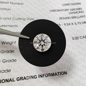 Diamant fantaisie cultivé en laboratoire Certificat IGI DEF/GH 0.5ct 1ct 2ct 3ct VVS Synthétique HPHT CVD Lab Diamant créé en stock - Product Image 3