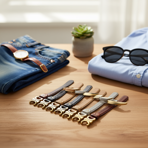 Cintura in PU Larghezza 3Cm con Fibbia in Metallo per Donna e Uomo Accessorio di Moda - Product Image 2