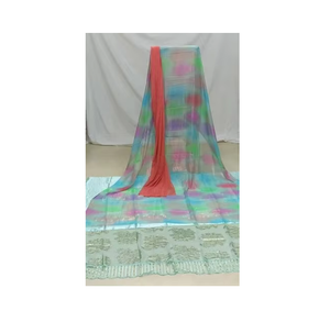 Hot Sale Multicolor Faransawi Somali Diraac 100% Silk Woven Breathable Medium <b>Weight</b> Jacquard Rib Fabric Dress Direct HABITU - Product Image 1