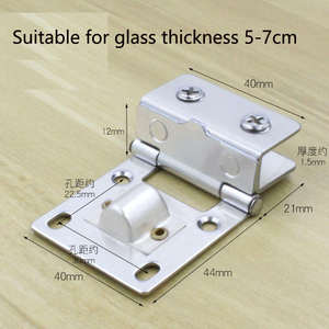 Charnières en alliage de zinc pour meubles, charnières en verre à 90 degrés, design moderne, installation facile, utilisation scolaire, salon, chambre à coucher - Product Image 2