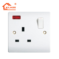 KLASS-Interruptores de pared de baquelita estándar del Reino Unido, interruptores de luz y enchufe