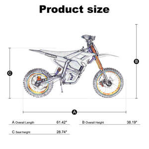 มอเตอร์ไซค์วิบากไฟฟ้าขนาดเล็กสำหรับผู้ใหญ่3000W 4000W 6000W แฟชั่นจาก US UK ราคาถูก - Product Image 3