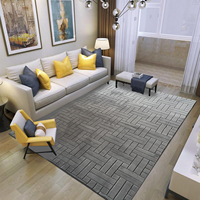 Tapis de salon uni, tapis simples pour la décoration de la chambre à coucher, tapis de sol résistant à la saleté, grand tapis de salon