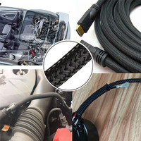 Funda Protectora de Cable en Espiral Expandible VW-1 Retardante de Llama Trenzada de PET de 3-120 mm