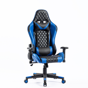 <span class=keywords><strong>Chaise</strong></span> de jeu ergonomique bleue avec logo brodé pour ordinateur, <span class=keywords><strong>chaise</strong></span> de bureau PC Gamer <span class=keywords><strong>pas</strong></span> chère - Product Image 1
