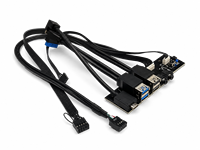 Câble de Hub de Contrôle pour Panneau Avant PC USB2.0 Audio HD Type-C Fibre+contrôle+cat6+réseau+lvds+alimentation+audio+USB-C vers USB-C+USB-C Données