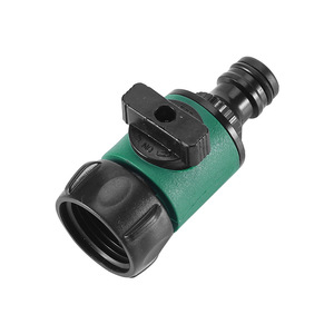 Connecteur de tuyau d'arrosage en plastique 25 mm fileté avec valve pour l'irrigation et l'alimentation en eau - Product Image 3