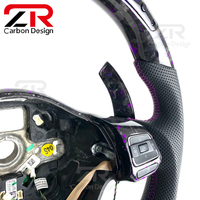 Volant sport en fibre de carbone forgée avec palettes de changement de vitesse en fibre de carbone pour Volkswagen Golf MK6 MK7 MK8, amélioration de l'intérieur