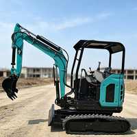 Excavator Mini Ce Epa Small Bagger dengan Kabin, Mesin Pertanian, dan Kemampuan Putar 360 Derajat Multifungsi