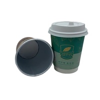 Gobelets à café jetables en papier biodégradable compostable de 8 oz, avec logo personnalisé, gobelets en papier avec feuille d'aluminium à l'intérieur