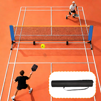 Red de Pickleball de 22 pies de Ancho con Soporte de Hierro Resistente y Diseño Anti-Inclinación, Suministros para Competencia
