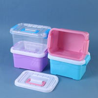 Boîtes en plastique pour 100 pièces dosettes à linge perles Portable ménage pratique Portable seaux et tambours en plastique