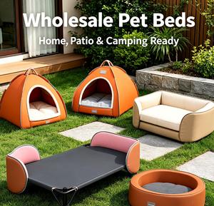 Oval Deep Sleep Pet Bed Thickened Memory Foam Dog Bed with Waterproof Lining Non-Slip Base - Product Image 1
