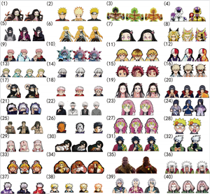 Stock 1000 disegni <span class=keywords><strong>3D</strong></span> lenticolari <span class=keywords><strong>Anime</strong></span> mutevoli ribaltabili adesivi per auto per animali domestici adesivi <span class=keywords><strong>3D</strong></span> <span class=keywords><strong>Anime</strong></span> adesivi in movimento per decorazioni auto - Product Image 1