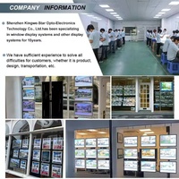 Cadre photo lumineux LED en acrylique A3 A4 de haute qualité pour affichage publicitaire de bien immobilier, poster suspendu pour fenêtre