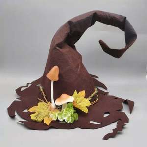 Sombrero de Bruja Negro de Halloween, Estilo Mágico, Nuevo, Directo de Fábrica - Product Image 6