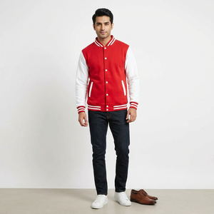 Custom Varsity <b>Jacket</b> Unisex <b>Baseball</b> College Bomber Outerwear <b>for</b> Team Uniform or Trendy Streetwear Style - Product Image 1