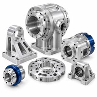 Pièces de bras robotique usinées sur mesure par CNC, boîtiers de joint de robot et composants en aluminium, fabrication OEM selon plans
