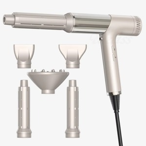 Hair Dryer High Speed Ionic Negative Ion Constant Temperature Hair Care With Concentrator And Diffuser Nozzle Champagne Color - Product Image 5