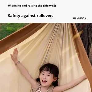 <span class=keywords><strong>Hamac</strong></span> portable en tissu épaissi anti-retournement pour <span class=keywords><strong>deux</strong></span> personnes, capacité de 200 kg, pour enfant et adulte, utilisation intérieure/extérieure/camping - Product Image 3
