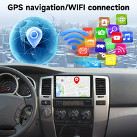 Podofo pour Toyota 4Runner 2002-2009 Autoradio Android 9 pouces 2 Din 4+64G Autoradio sans fil Carplay/Android Auto Canbus GPS WIFI
