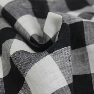 European Flax 100% French Linen Fabric for Clothing <strong>Shiting</strong> YARN DYE LINEN CHECK - Product Image 1