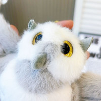 Nouveau Porte-clés Pendentif Hibou en Peluche, Mini Poupée avec Rembourrage en Polyester et Coton PP, Décoration de Sac, Poupée pour Machine à Pinces, Vente en Gros