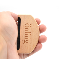 Brosse à laine portable en bois écologique pour pulls, avec logo personnalisé, OEM/ODM, vente en gros