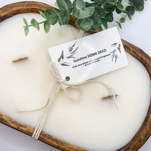 Aromatherapy Vintage Brown Rustic <strong>Dough</strong> <strong>Bowls</strong> <strong>Wholesale</strong> Candles Scented Bol a Bougies Oval Shape Large <strong>Bowl</strong> <strong>Wooden</strong> <strong>Dough</strong> Candles - Product Image 2