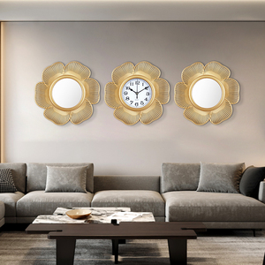 Gương Và Đồng Hồ <span class=keywords><strong>3Pcs</strong></span> Trong Một Bộ Thời Trang Trang Trí Nội Thất Thiết Lập Đồng Hồ Treo Tường - Product Image 6