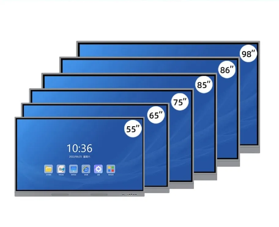 55 65 75 85 86 98 110 inç 4k dijital akıllı düz Panel çoklu dokunmatik ekran Led interaktif panoları okul öğretim için