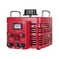 Transformateur AC à bobine toroïdale simple, entrée 110V, sortie réglable 0-130V, 3000VA, avec régulateur et compteur, pour tests