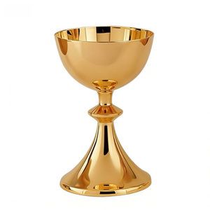 Cáliz de Iglesia de Latón de Alta Calidad Personalizado, Elegante Copa Religiosa para Bodas y Rituales, Mecanizado por CNC, Hecho en Guangdong - Product Image 4