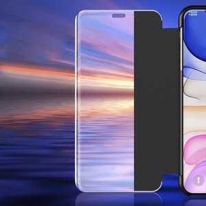 เคสหนัง PU แบบมีขาตั้ง สำหรับ Samsung S20FE, Psmart 2020, และ <span class=keywords><strong>iPhone</strong></span> 12 Pro Max 6.7 นิ้ว พร้อมช่องหน้าต่างด้านข้าง - Product Image 6