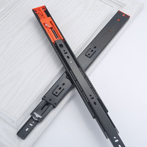 Fabrication Fermeture en douceur <span class=keywords><strong>Glissière</strong></span> télescopique de cuisine <span class=keywords><strong>Glissière</strong></span> de tiroir en acier à <span class=keywords><strong>extension</strong></span> complète Glissières de tiroir d'armoire à roulement à billes de 45mm - Product Image 5