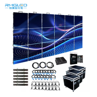 Layar LED Sewa Kustom untuk Panggung, Layar LED P4.81, Video Wall LED 500x500mm, Kabinet Aluminium Die Cast