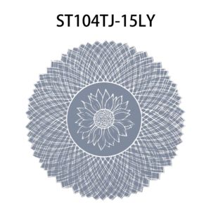 Wholesale <b>Placemats</b> for Restaurants Round Hollow <b>Placemats</b> Heatproof Table Mat Set PVC Table Mat Faux Leather Drain Mat Tablemat - Product Image 2