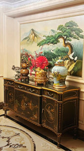 Yips LD-2210-2143 Credenza di Lusso in Legno Massello Design Moderno Mid-Century con Motivo Paesaggistico Dipinto <span class=keywords><strong>a</strong></span> <span class=keywords><strong>Mano</strong></span> Arredamento per la Casa Soggiorno - Product Image 3