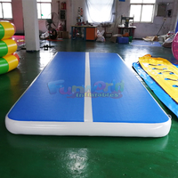 Tapis de gymnastique gonflable professionnel en PVC, imperméable, écologique, résistant à l'huile, portable, épaisseur 10 mm, pour entraînement et tumbling